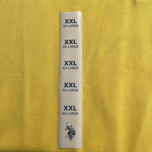 U.S. Polo Assn. Big Pony Logo Polo Shirt in Bright Yellow & Navy - NEW -Size XXL - Picture 11 of 12